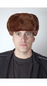 Canadian beaver fur hat Russian style